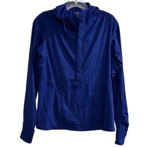Athleta Women's Blue Anorak Hoodie Windbreaker Jacket Size M